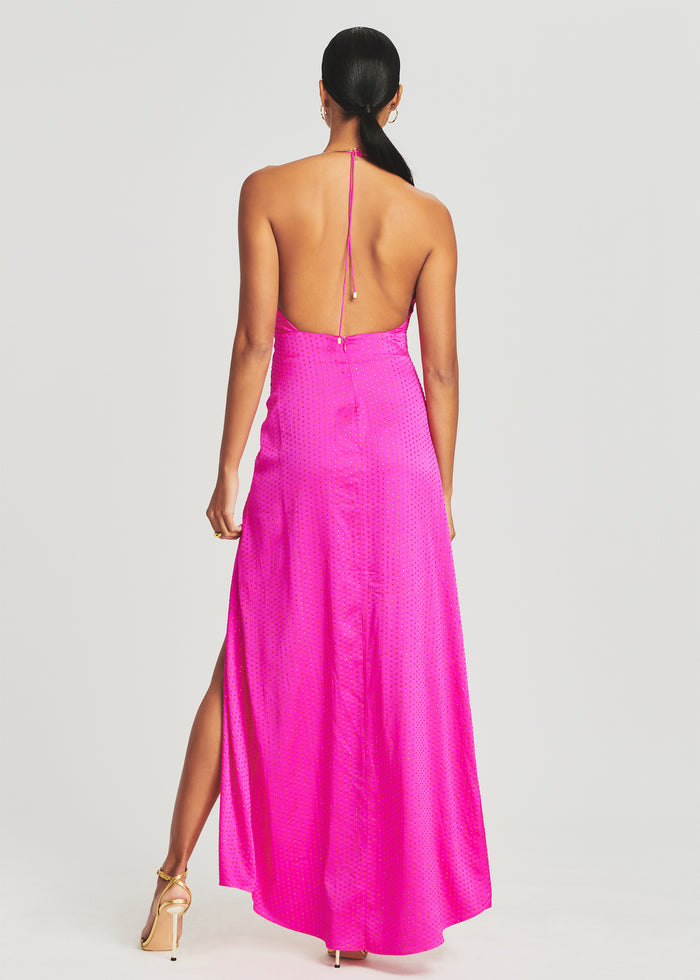 Ceres Embellished Silk Dress - Retrofete