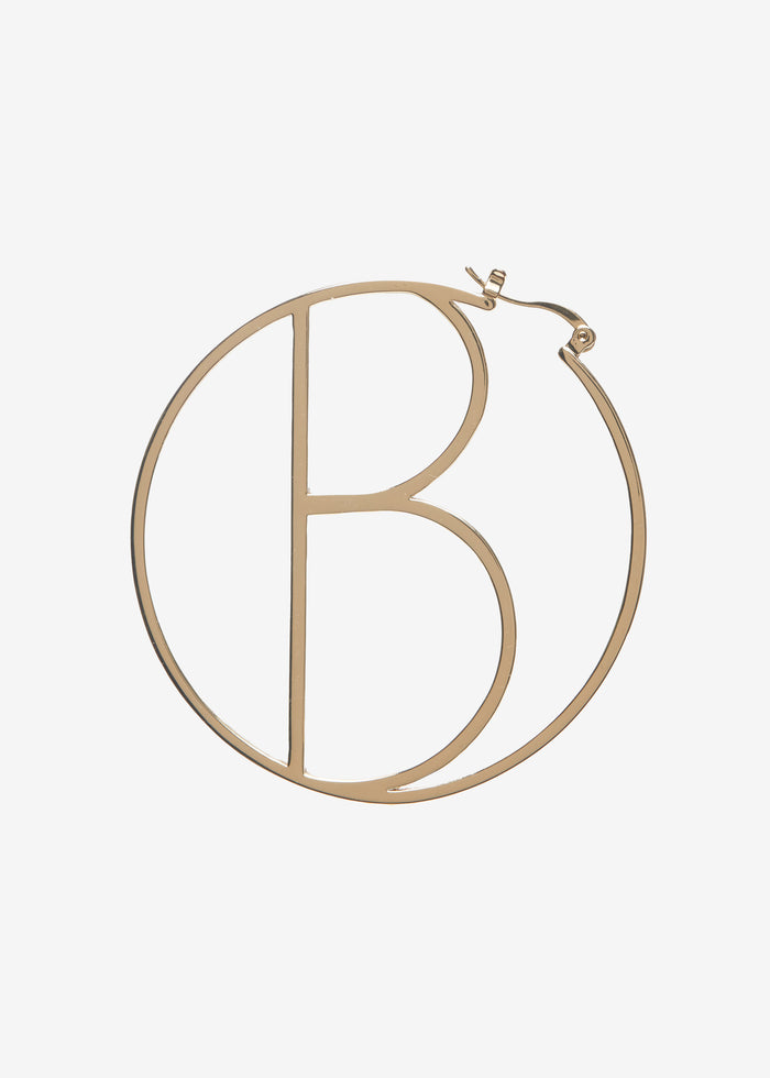 Hoop Letter Earring - Retrofete