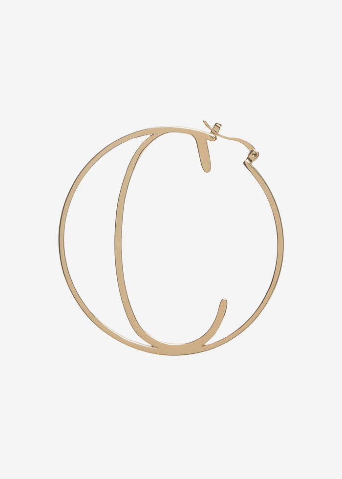 Hoop Letter Earring - Retrofete