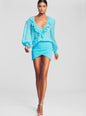 Lennon Embellished Silk Chiffon Dress