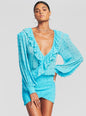 Lennon Embellished Silk Chiffon Dress - Retrofete