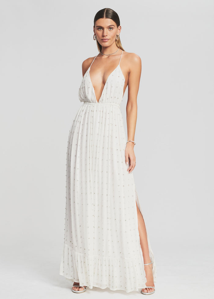 Zadie Embellished Silk Chiffon Dress - Retrofete media 5 of 5