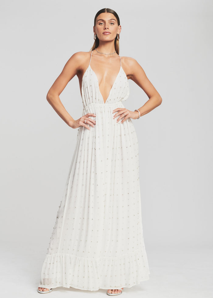 Zadie Embellished Silk Chiffon Dress - Retrofete media 1 of 5