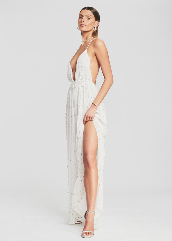 Zadie Embellished Silk Chiffon Dress - Retrofete media 3 of 5
