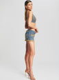 Nina Embellished Denim Bra - Retrofete