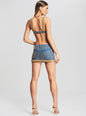 Nina Embellished Denim Bra - Retrofete