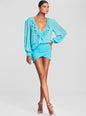Lennon Embellished Silk Chiffon Dress - Retrofete