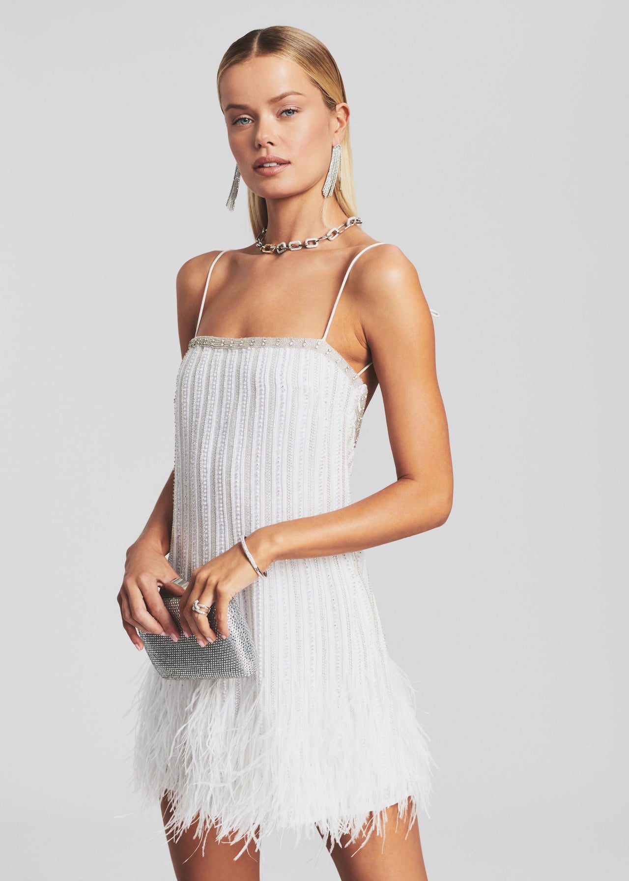 Rubina Sequin Feather Dress Retrofete Rubina Sequin Feather Dress Retrofete