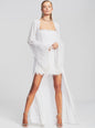 Nasreen Sequin Feather Kimono - Retrofete