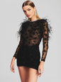 Kendra Feather Dress thumbnail media 2 of 6