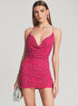 Mich Sequin Tiger Stripe Dress - Retrofete