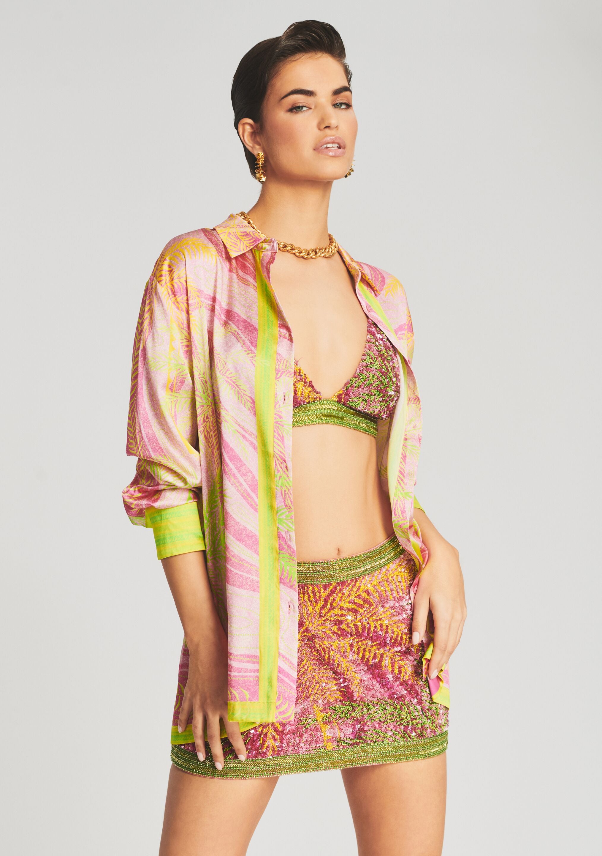 Zulu Sequin Palm Skirt – Retrofete