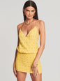 Petra Embellished Silk Chiffon Dress - Retrofete