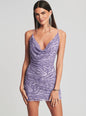 Mich Sequin Tiger Stripe Dress - Retrofete