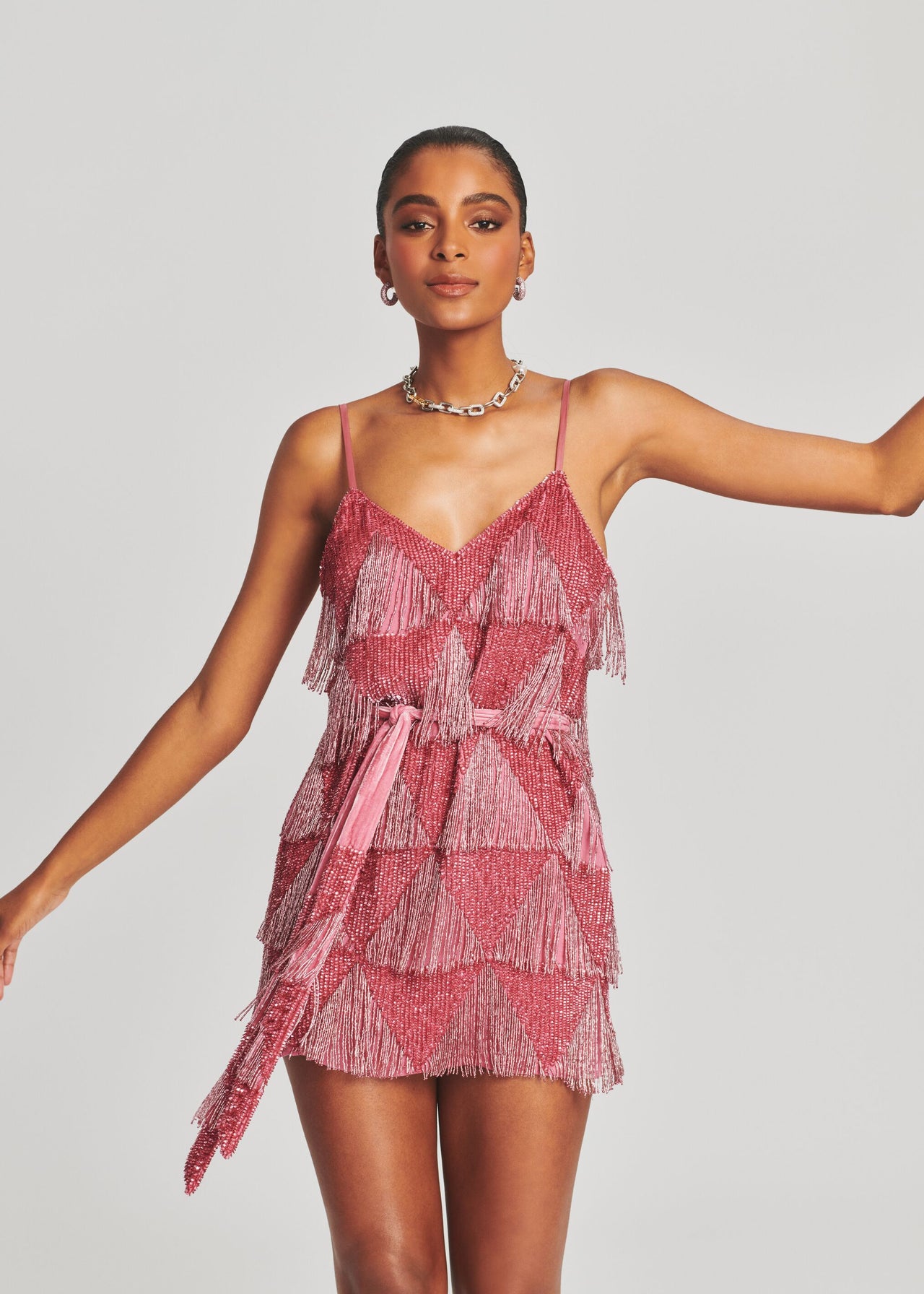 Claire Sequin Fringe Dress Retrofete Claire Sequin Fringe Dress Retrofete