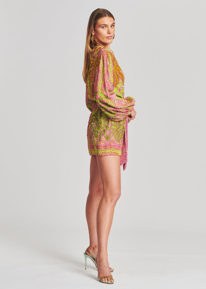 Gabrielle Sequin Palm Robe - Retrofete
