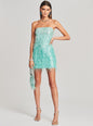 Anastasia Sequin Feather Dress - Retrofete