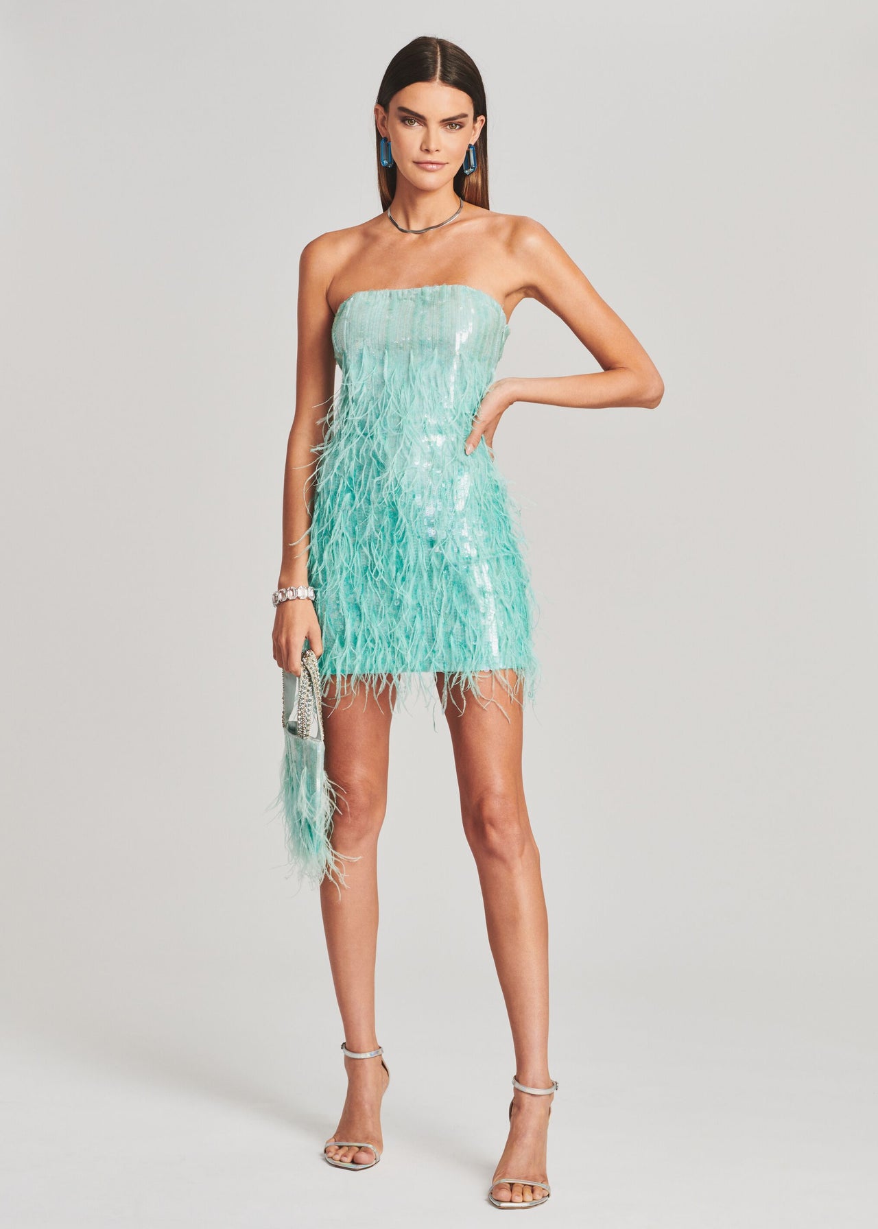 Anastasia Sequin Feather Dress Retrofete Anastasia Sequin Feather Dress Retrofete