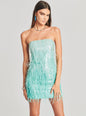 Anastasia Sequin Feather Dress - Retrofete