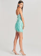 Anastasia Sequin Feather Dress - Retrofete