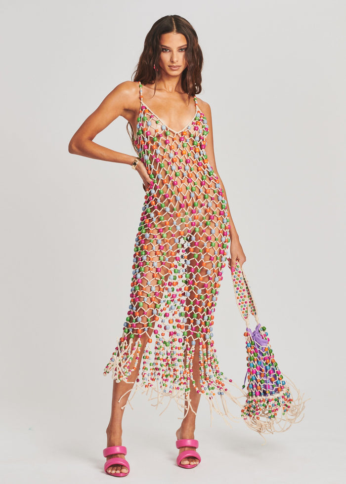 Calypso Beaded Fringe Dress - Retrofete