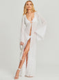 Nasreen Sequin Feather Kimono - Retrofete