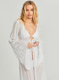 Nasreen Sequin Feather Kimono - Retrofete