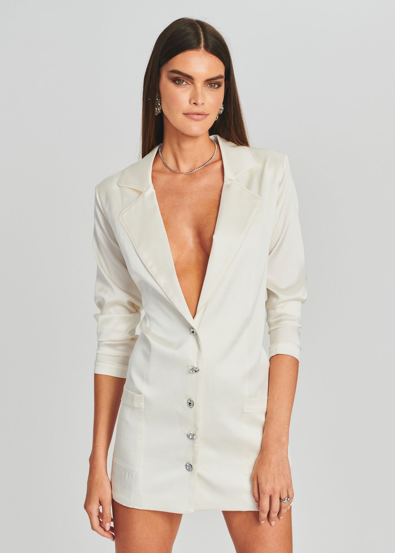 Blakely White Crop Blazer Blakely White Crop Blazer
