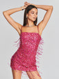 Heather Sequin Star Fringe Dress - Retrofete