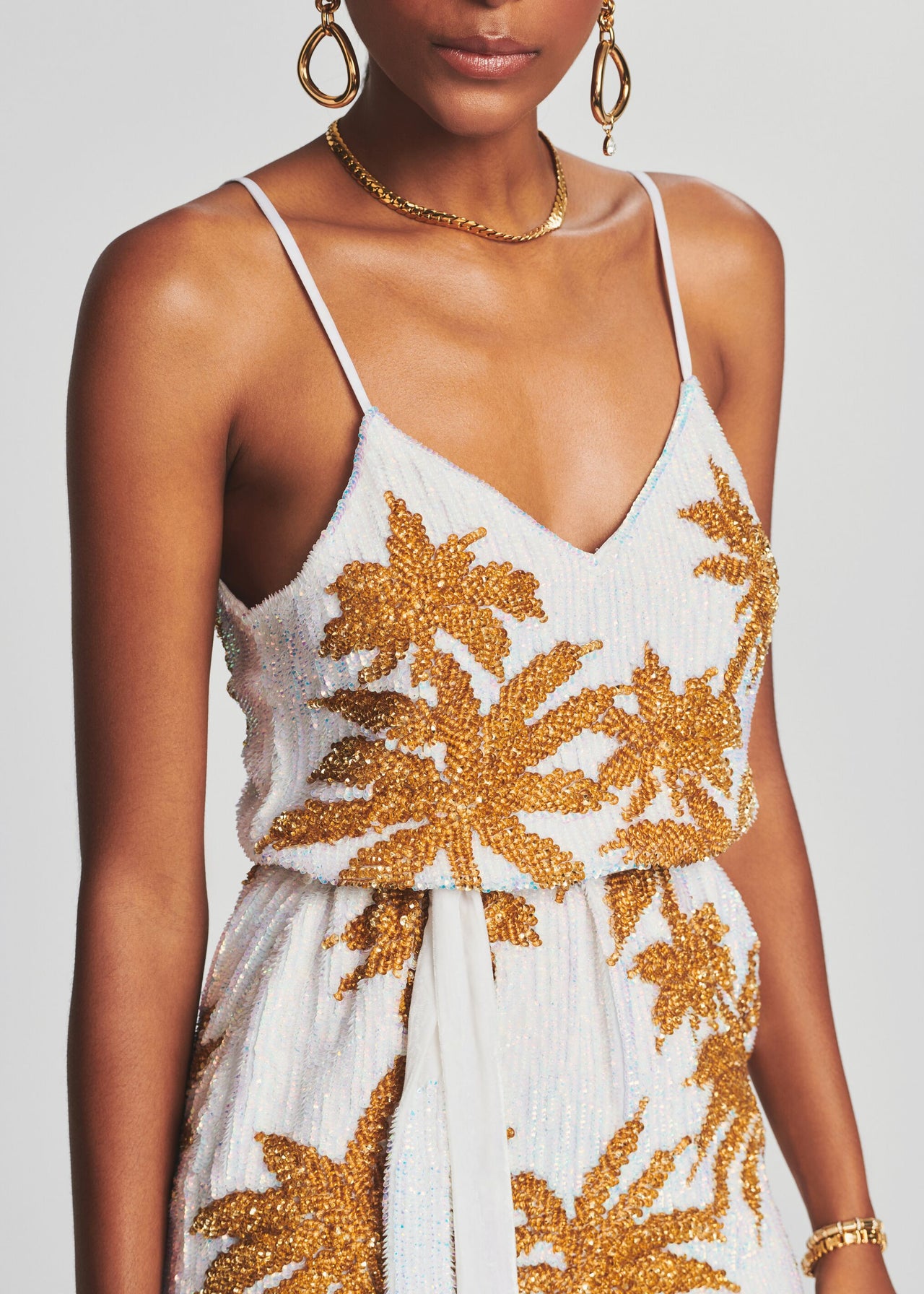 retrofte claire belted sequined chiffon mini dress Claire Sequin Fringe Dress Retrofete