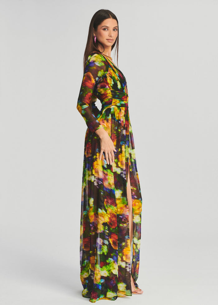 Angela Silk Chiffon Dress - Retrofete