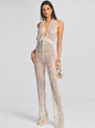 Tosca Sequin Crochet Jumpsuit - Retrofete