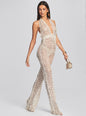 Tosca Sequin Crochet Jumpsuit - Retrofete
