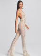 Tosca Sequin Crochet Jumpsuit - Retrofete