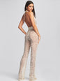 Tosca Sequin Crochet Jumpsuit - Retrofete