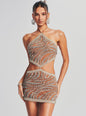Viola Sequin Tiger Stripe Dress - Retrofete