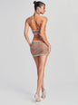 Viola Sequin Tiger Stripe Dress - Retrofete