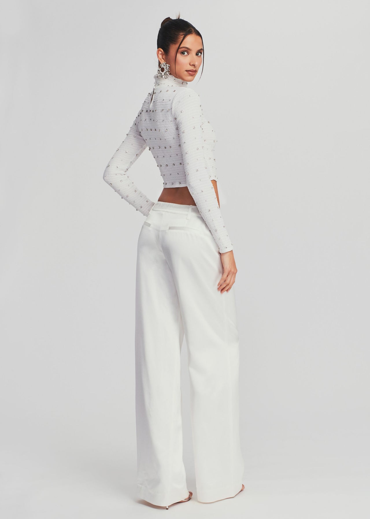 Brooks Embellished Chiffon Top