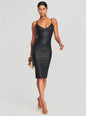 Aiden Coated Denim Midi Dress - Retrofete