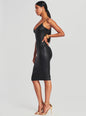 Aiden Coated Denim Midi Dress - Retrofete