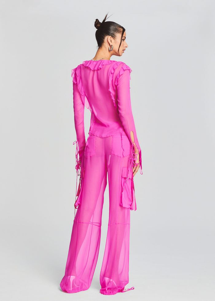 Viviane Silk Chiffon Pant