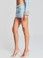 Lolita Embellished Denim Mini Skirt