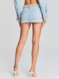 Lolita Embellished Denim Mini Skirt