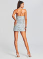 Linez Embellished Denim Dress