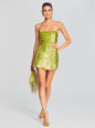 Nara Feather Sequin Dress