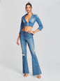 Maxine Denim Top