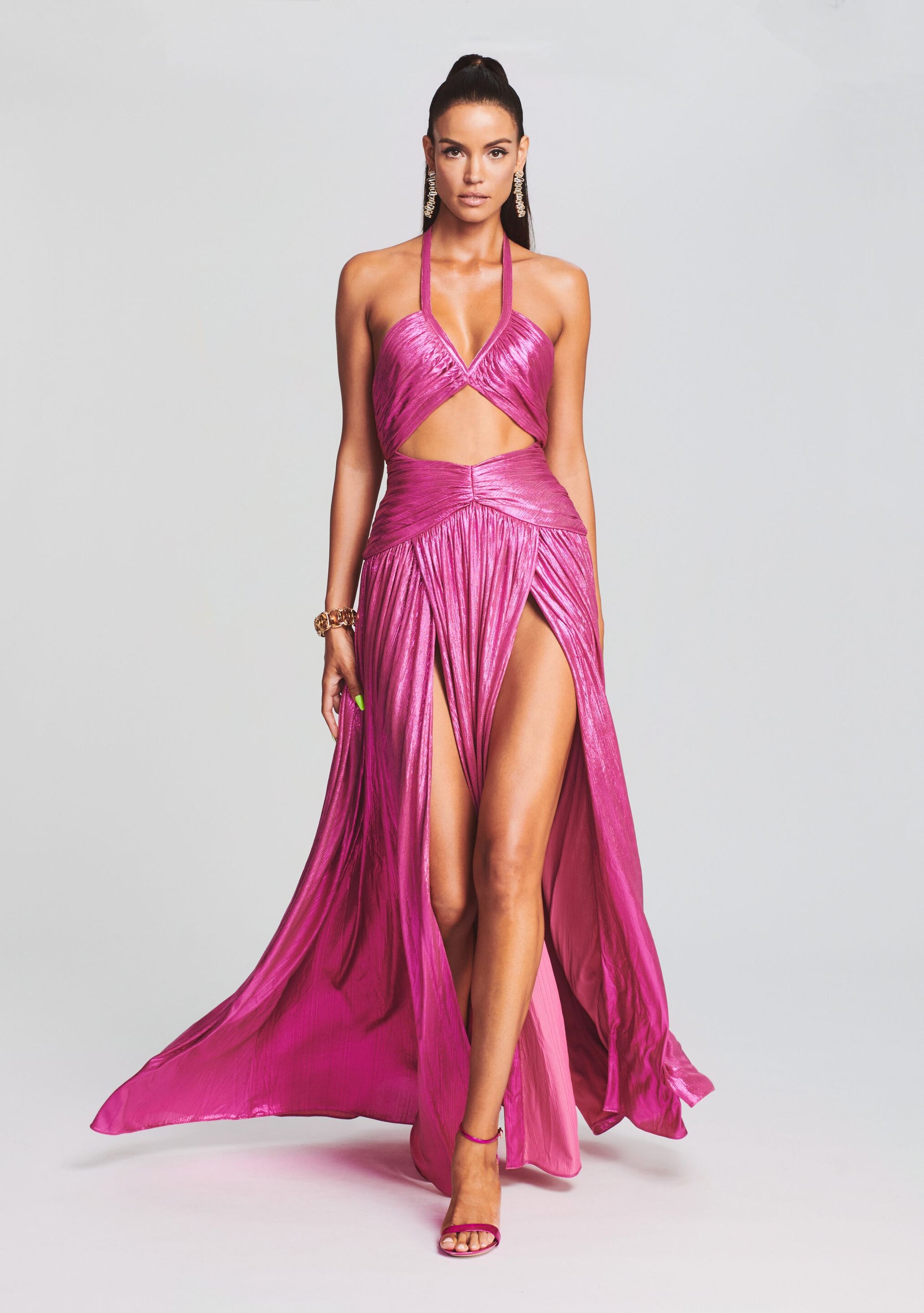 retrofete dress pink Pink Embellished Knit Dress | Monroe Dress
