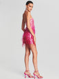 Anastasia Sequin Feather Dress