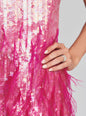 Anastasia Sequin Feather Dress