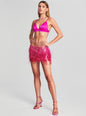 Athana Sequin Feather Skirt